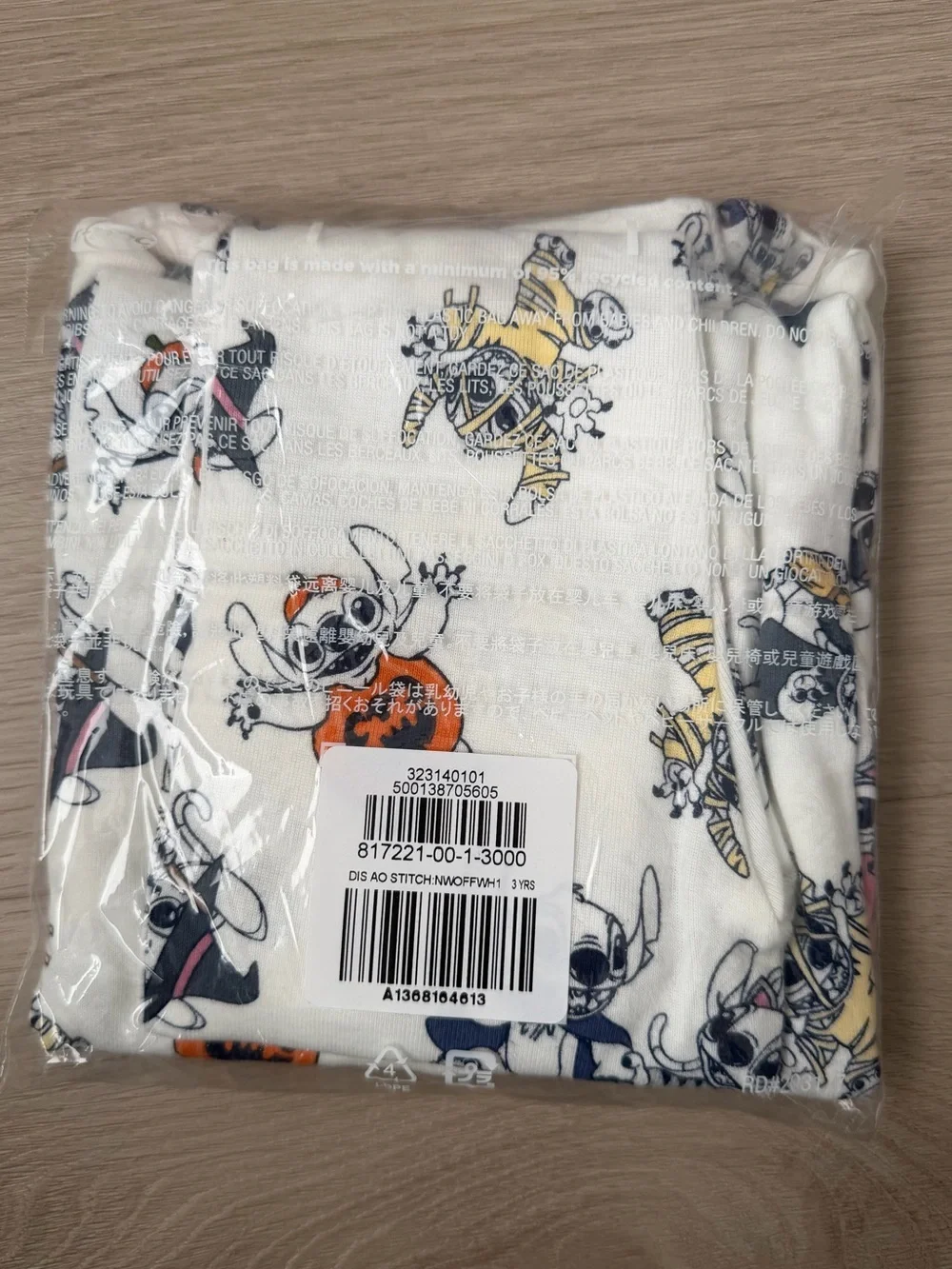 New babyGap Disney Lilo & Stitch Organic Cotton PJ Pajamas Halloween Toddlers